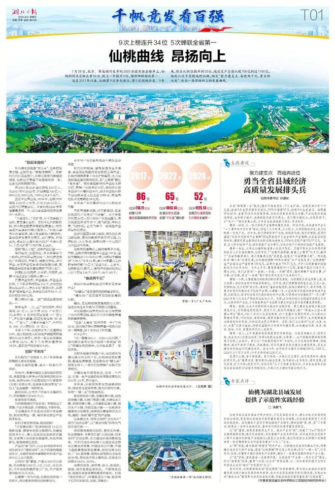 9次上榜连升34位 5次蝉联全省第一！