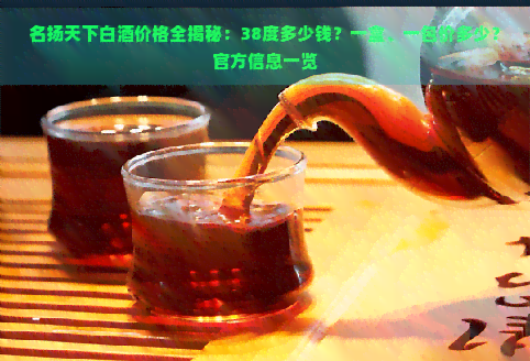 名扬天下白酒价格全揭秘：38度多少钱？一盒、一包价多少？官方信息一览-普洱生茶熟茶